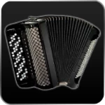 button accordion android application logo